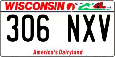 WI license plate 306NXV