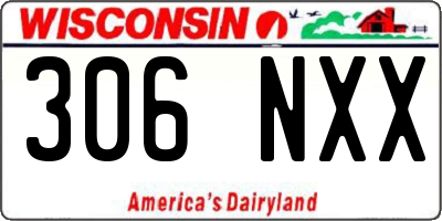 WI license plate 306NXX