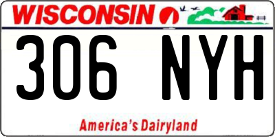WI license plate 306NYH