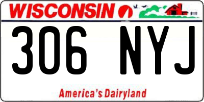 WI license plate 306NYJ