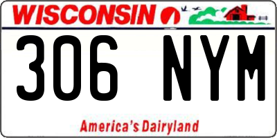 WI license plate 306NYM