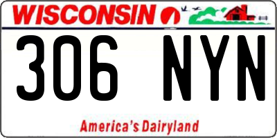 WI license plate 306NYN