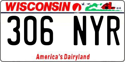 WI license plate 306NYR