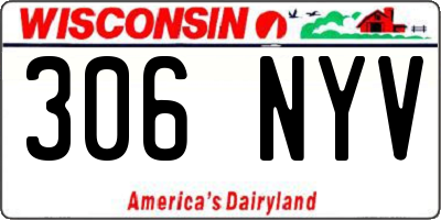 WI license plate 306NYV