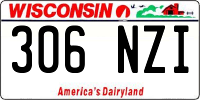 WI license plate 306NZI