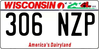WI license plate 306NZP