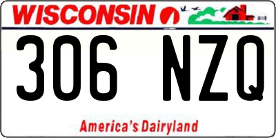 WI license plate 306NZQ