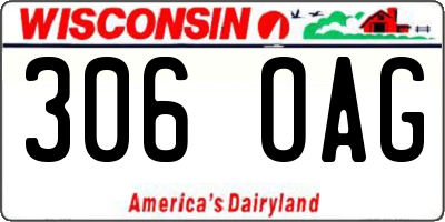WI license plate 306OAG