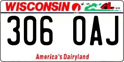 WI license plate 306OAJ