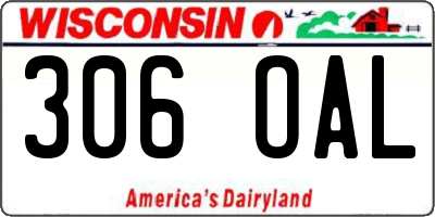 WI license plate 306OAL