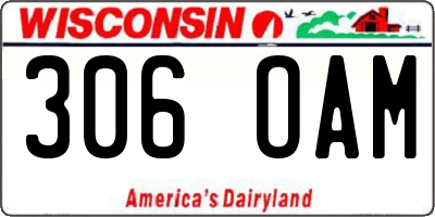WI license plate 306OAM
