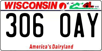 WI license plate 306OAY