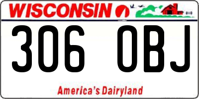WI license plate 306OBJ