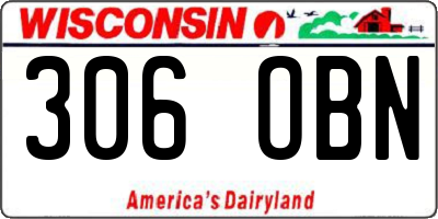 WI license plate 306OBN