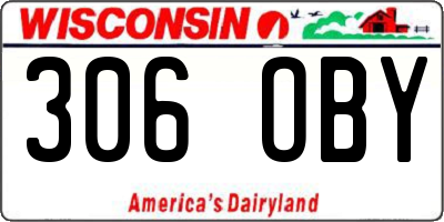 WI license plate 306OBY