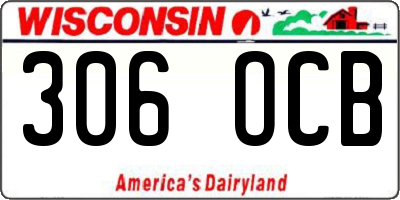 WI license plate 306OCB