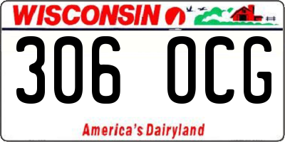WI license plate 306OCG