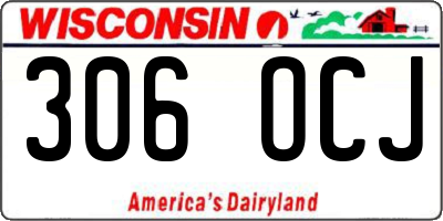 WI license plate 306OCJ