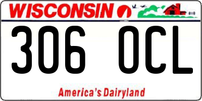 WI license plate 306OCL