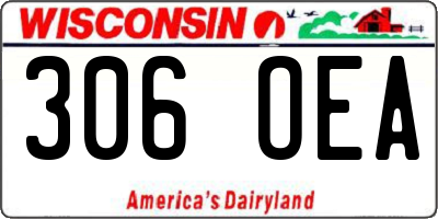 WI license plate 306OEA