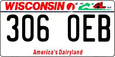 WI license plate 306OEB