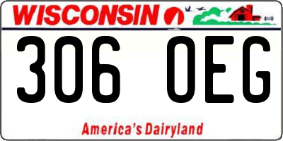 WI license plate 306OEG