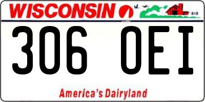 WI license plate 306OEI