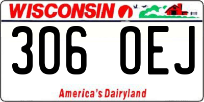 WI license plate 306OEJ
