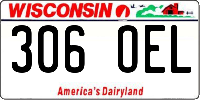 WI license plate 306OEL