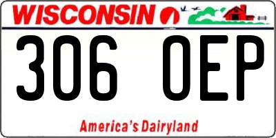 WI license plate 306OEP