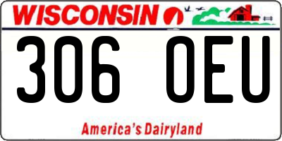 WI license plate 306OEU