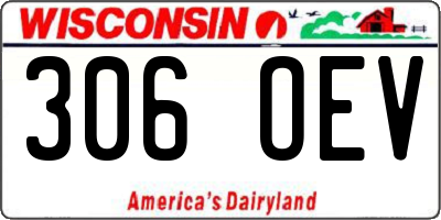 WI license plate 306OEV