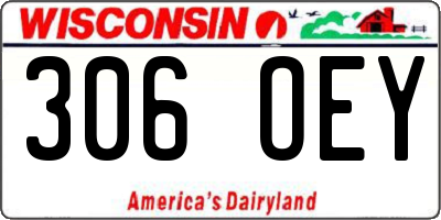 WI license plate 306OEY