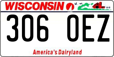 WI license plate 306OEZ