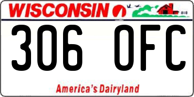 WI license plate 306OFC