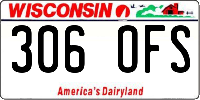 WI license plate 306OFS