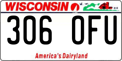 WI license plate 306OFU