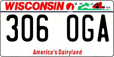 WI license plate 306OGA