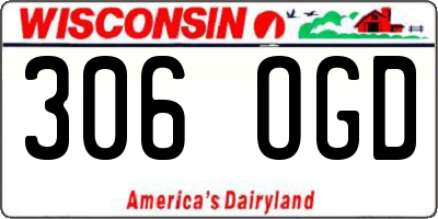 WI license plate 306OGD