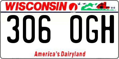 WI license plate 306OGH