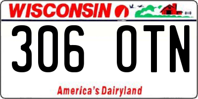 WI license plate 306OTN