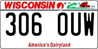 WI license plate 306OUW