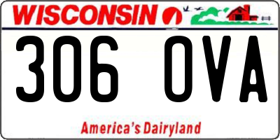 WI license plate 306OVA
