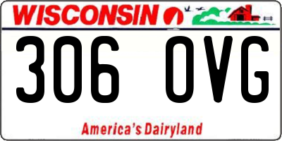 WI license plate 306OVG