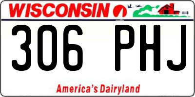 WI license plate 306PHJ