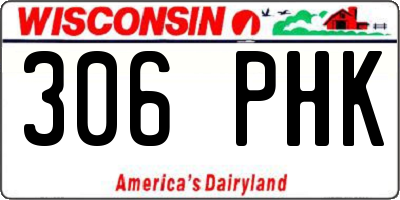 WI license plate 306PHK