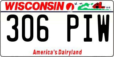 WI license plate 306PIW