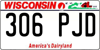 WI license plate 306PJD