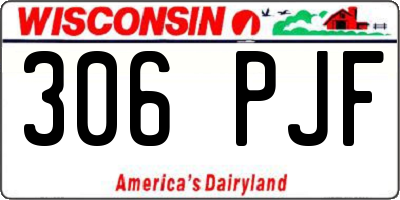 WI license plate 306PJF