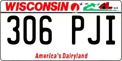WI license plate 306PJI